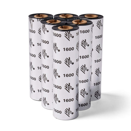 Zebra Standard Black Wax Ribbon - Bargainwizz