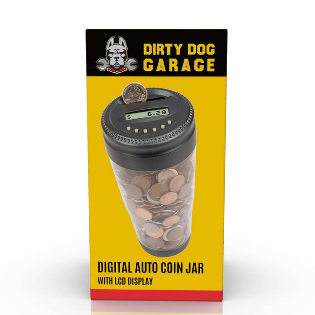 DIRTY DOG Digital Auto Coin Jar - Bargainwizz