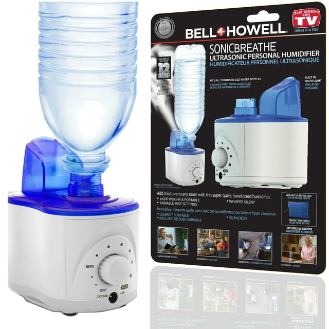 Bell+Howell® Sonic Breathe Ultrasonic Personal Humidifier Portable Humidifier - Bargainwizz