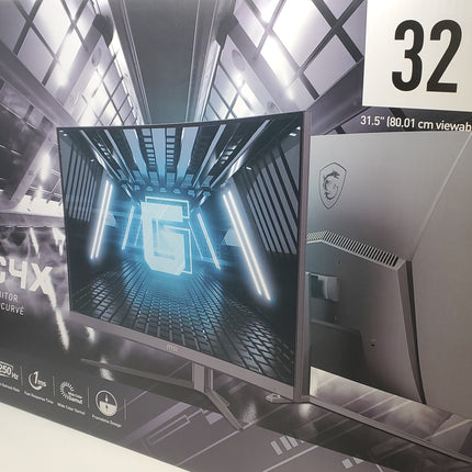 MSi 31.5" Curved FHD Display, 250Hz 1ms, Gaming Monitor, Stock Trading Graphs