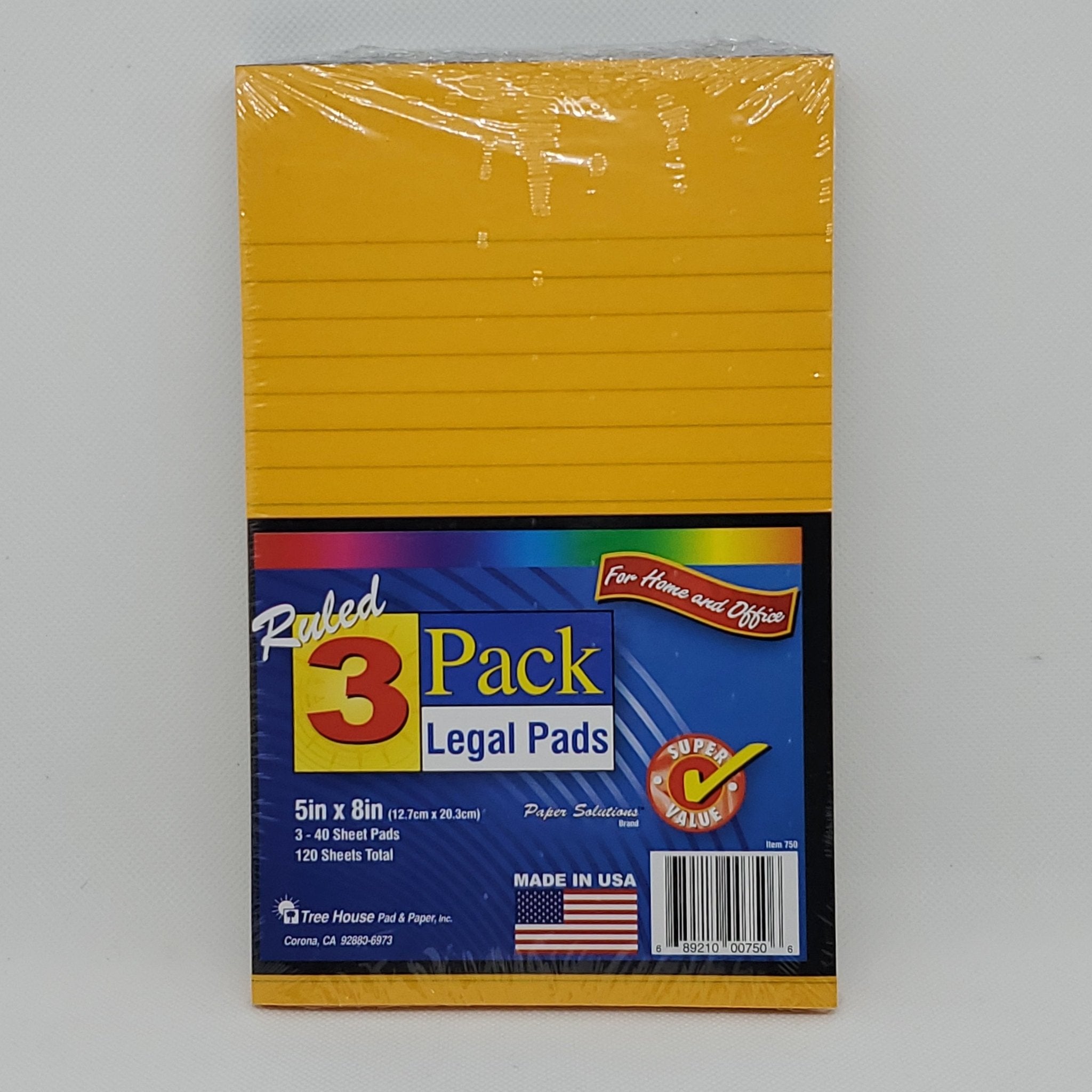 3-Pack Legal Note Pads - Bargainwizz