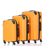 3PCS 20/24/28" ABS Trolley Hard Shell Suitcase w/TSA lock - Bargainwizz