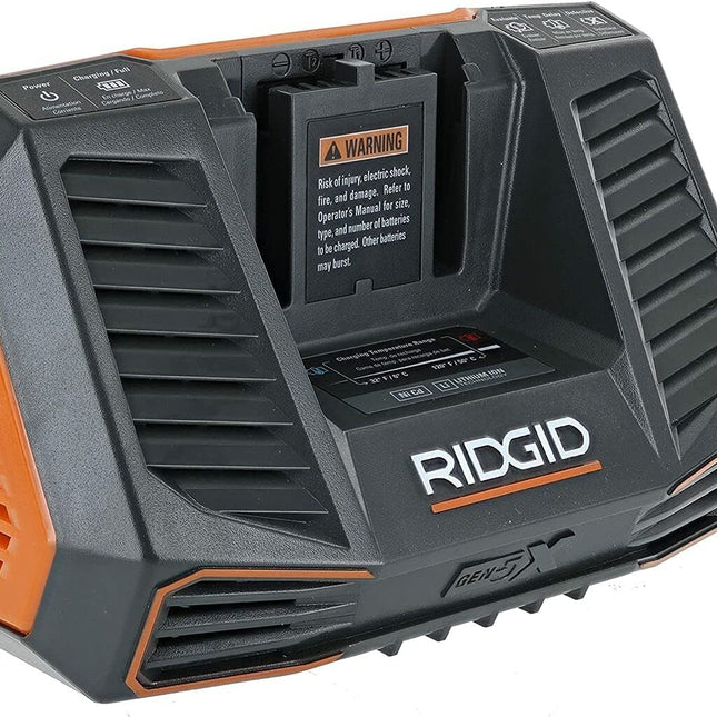 RIDGID 18V Dual Chemistry Rapid Charger - Bargainwizz