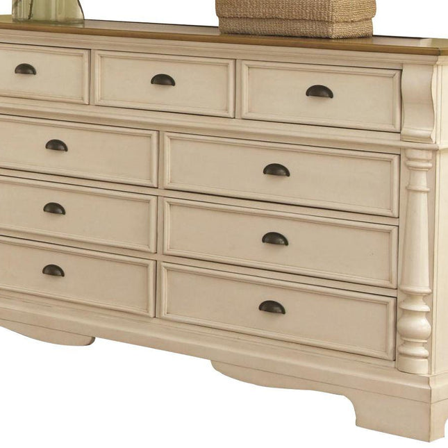 Coaster Home Furnishings Country Dresser, Oak and Buttermilk - Bargainwizz