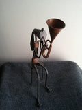 Abstract Metal Art Trumpet Player - Bargainwizz