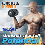 Adjustable 105-Pound Dumbbell Weight Set - Bargainwizz
