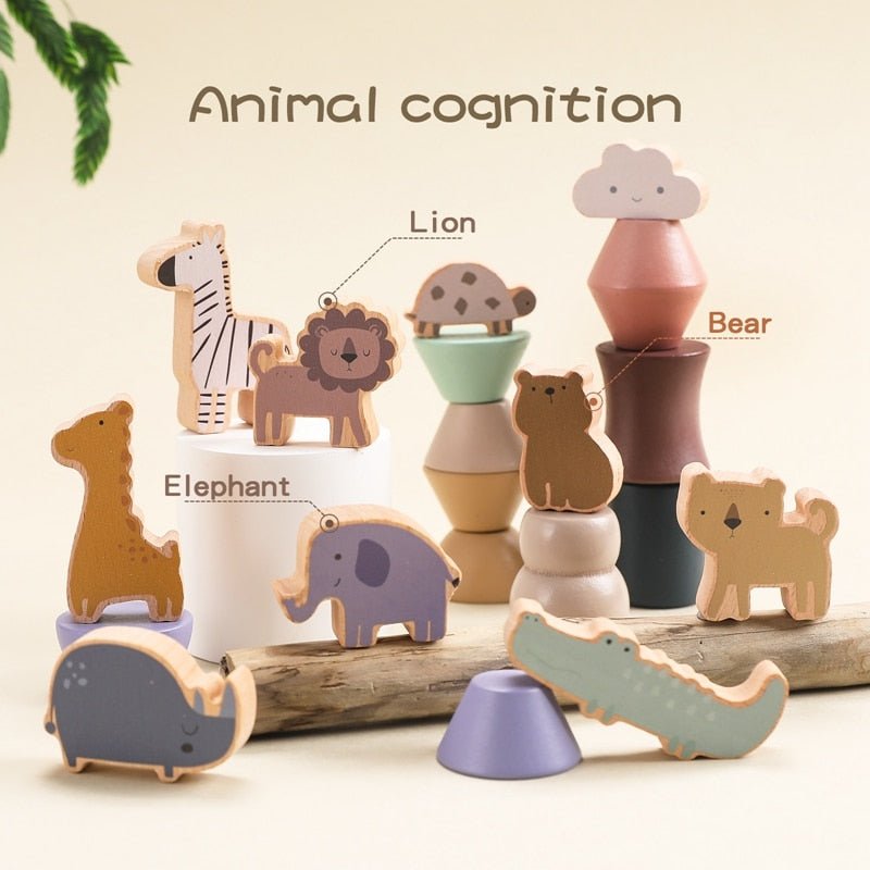 Animal Balanced Stacked toys - Bargainwizz