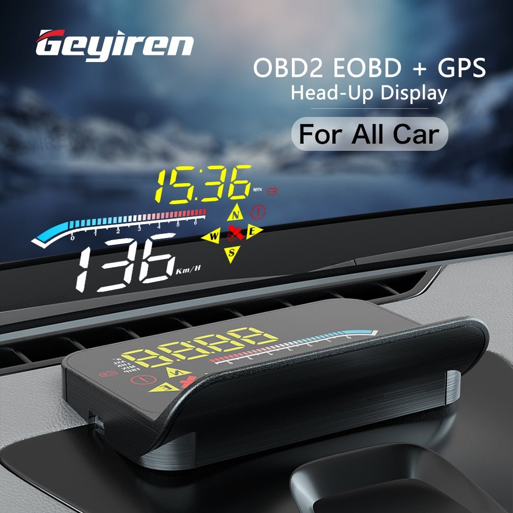 AutoHUD OBD2 GPS Projector Glass - Bargainwizz