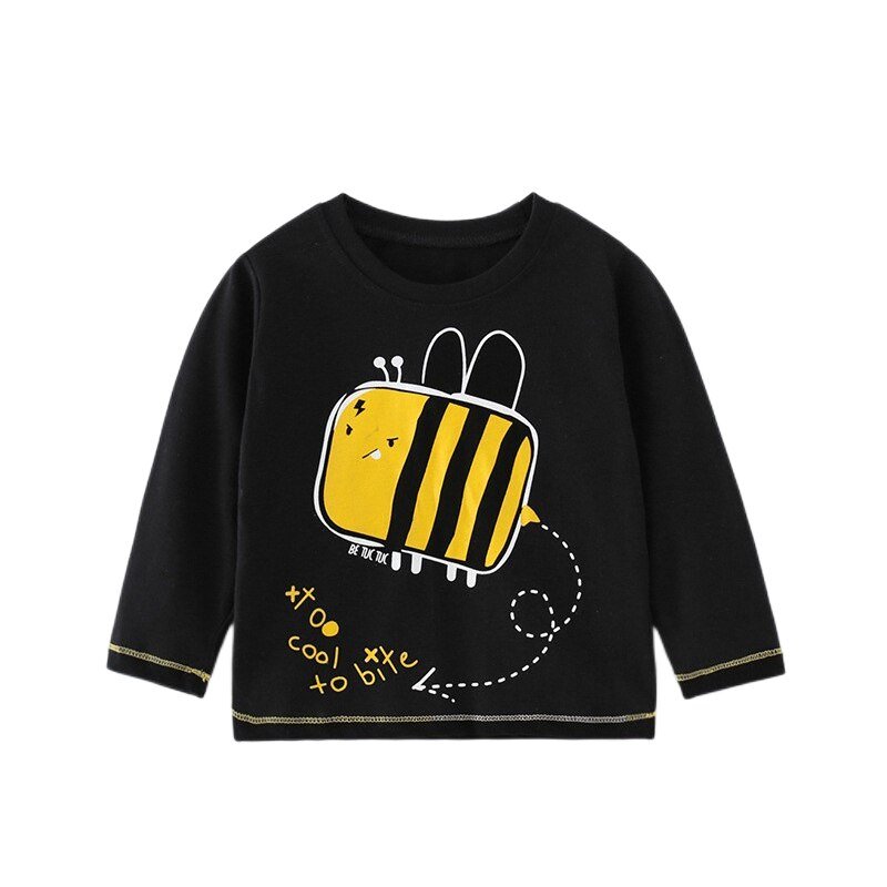 Bee Print Girls Long Sleeve - Bargainwizz