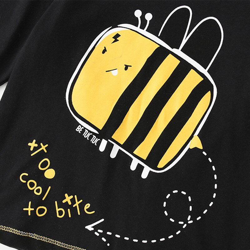 Bee Print Girls Long Sleeve - Bargainwizz