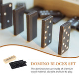 Black Wooden Domino Block Set - Bargainwizz