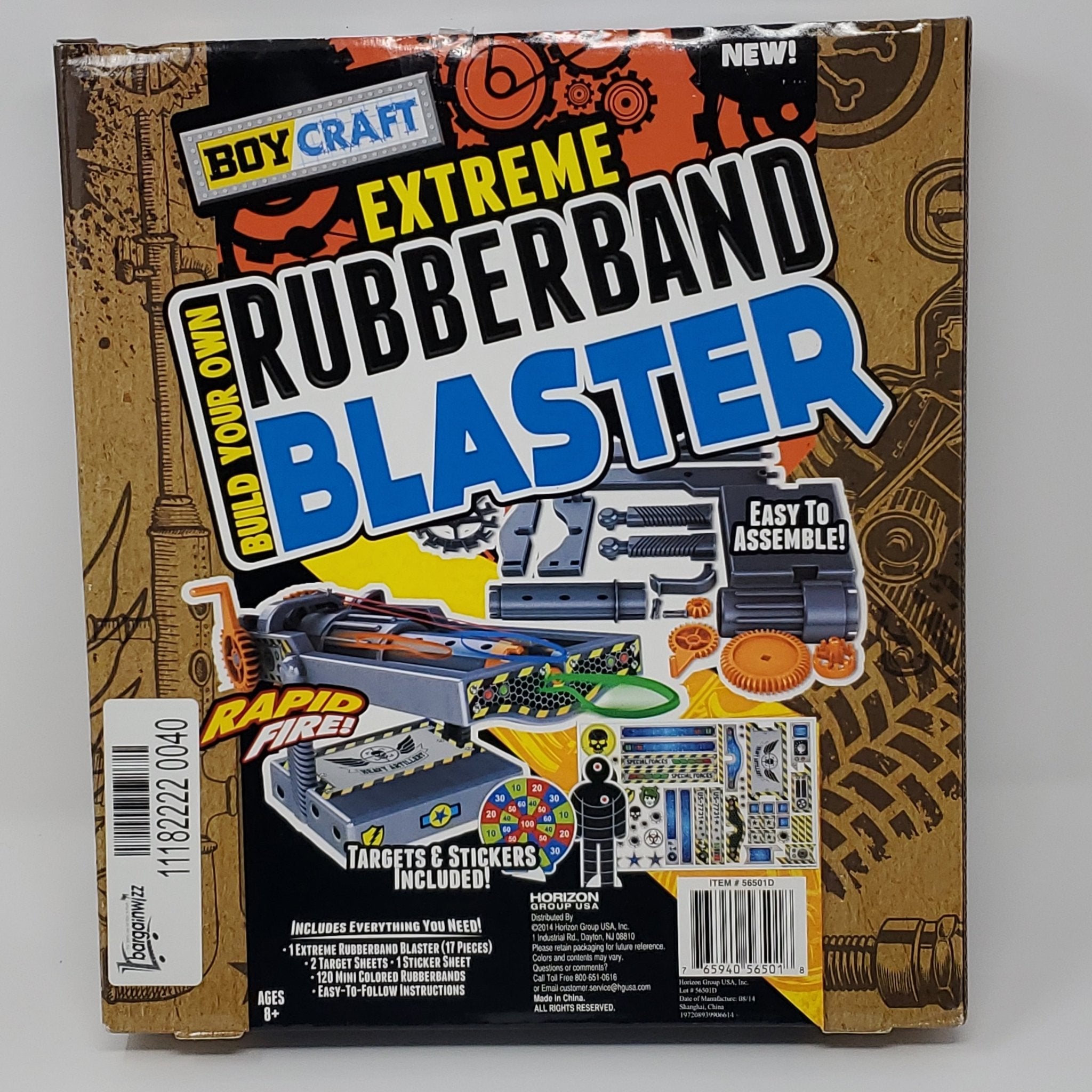 Boy Craft Build Your Own Extreme Rubber Band Blaster Set (17 Piece) - Bargainwizz