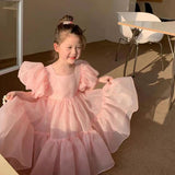 Bubble Sleeve Princess Party Dress - Bargainwizz