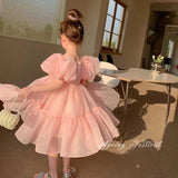 Bubble Sleeve Princess Party Dress - Bargainwizz