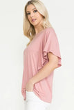 Butterfly SS Round Neck Top - Bargainwizz