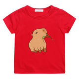 Capybara Aesthetic Cartoon T-shirt - Bargainwizz