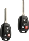 Car Key Fob Keyless Entry Remote fits 2014-2016 Toyota Camry / 2013-2015 Rav4 / 2014-2016 Corolla (HYQ12BDM, HYQ12BEL H Chip) - Bargainwizz