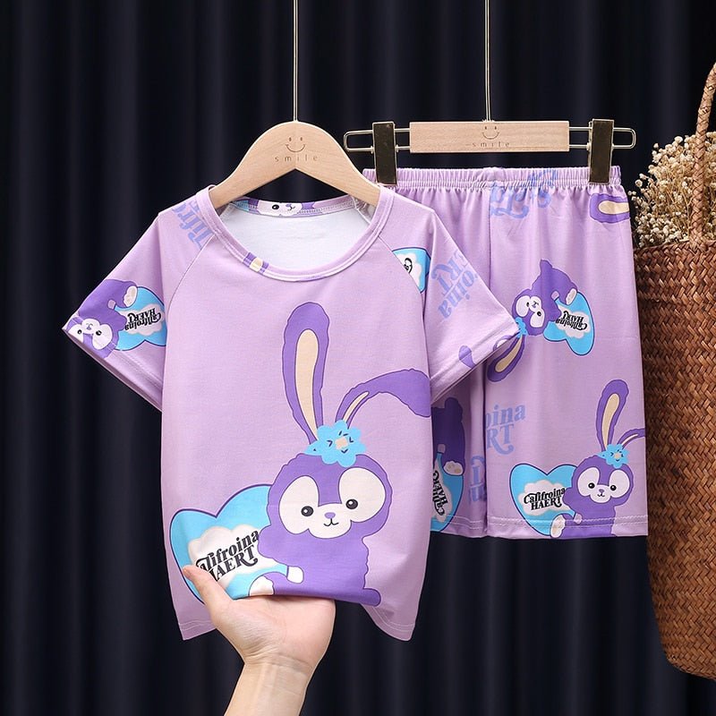 Cartoon Pajamas Set: Top & Pants - Bargainwizz