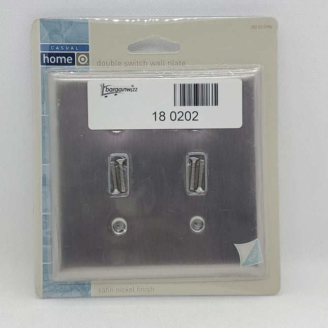 Casual Home Stainless Steel Double Switch Plate - Bargainwizz