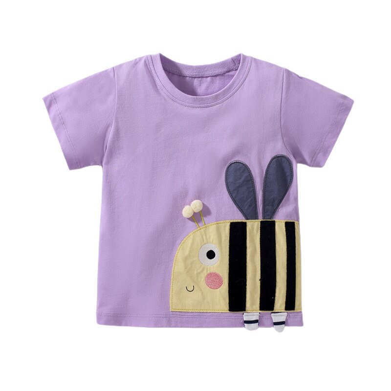 Cats Embroidery Kids Tee - Bargainwizz