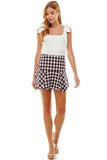 Checkered Tweed Skirt - Bargainwizz