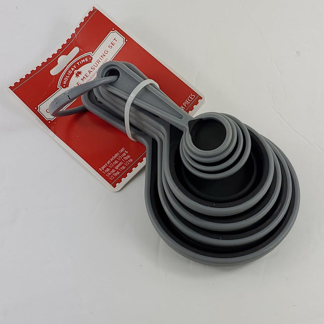 Collapsible Silicone Cups & Spoons Measuring Set - Bargainwizz