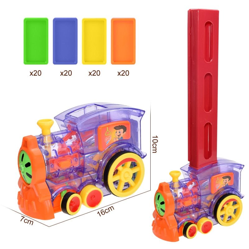 Colorful Domino Train Building Set - Bargainwizz