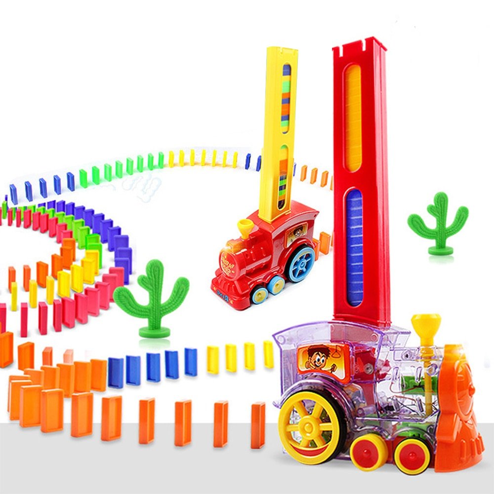 Colorful Domino Train Car Set" - Bargainwizz
