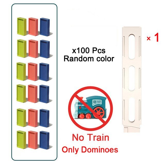 Colorful Electric Domino Train Set - Bargainwizz