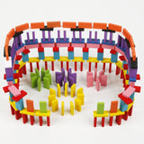 Colorful Wooden Dominoes Set - Bargainwizz