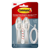 Command Cord Bundlers - White (2 Bundlers, 3 Strips)