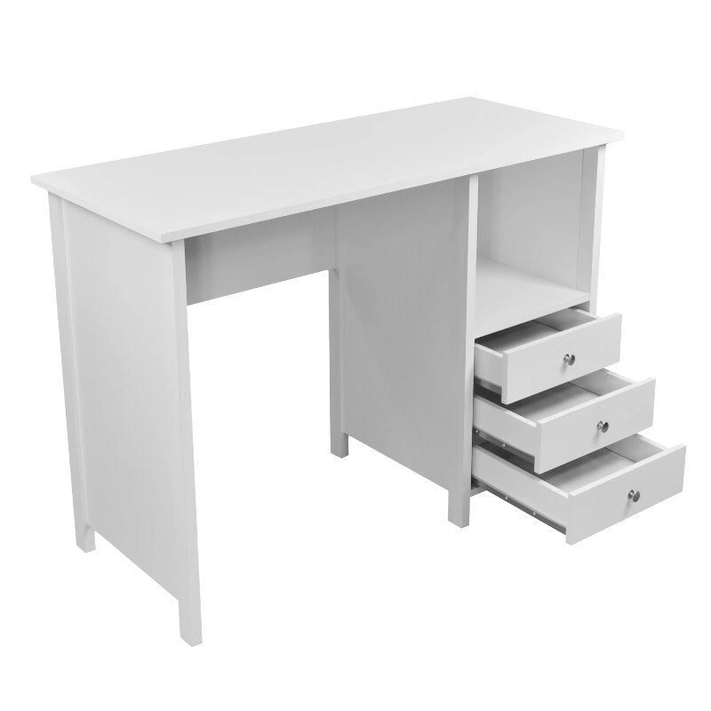 Contemporary Desk with Storage Drawers - Bargainwizz