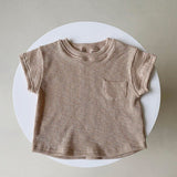 Cotton Short Sleeve Rib T-shirt - Bargainwizz