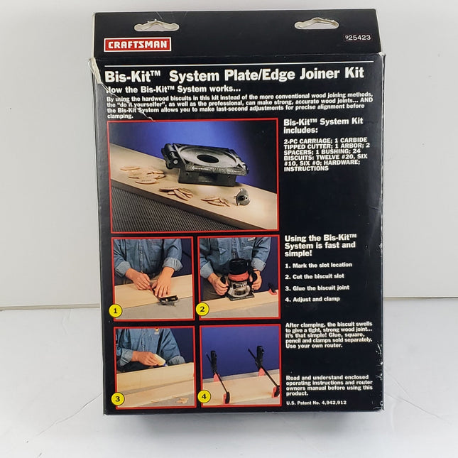 Craftsman Tools Router Bis-kit Plate Edge Joiner Kit - Bargainwizz