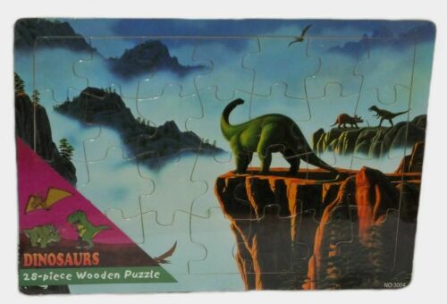Dinosaurs 28-piece Wooden Puzzle - Bargainwizz