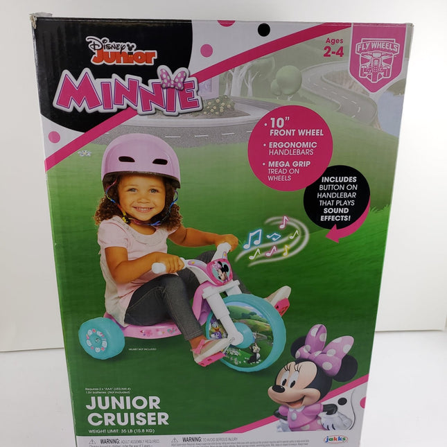 Disney Jr Minnie Mouse 10 Inch Fly Wheels Junior Trike - Bargainwizz