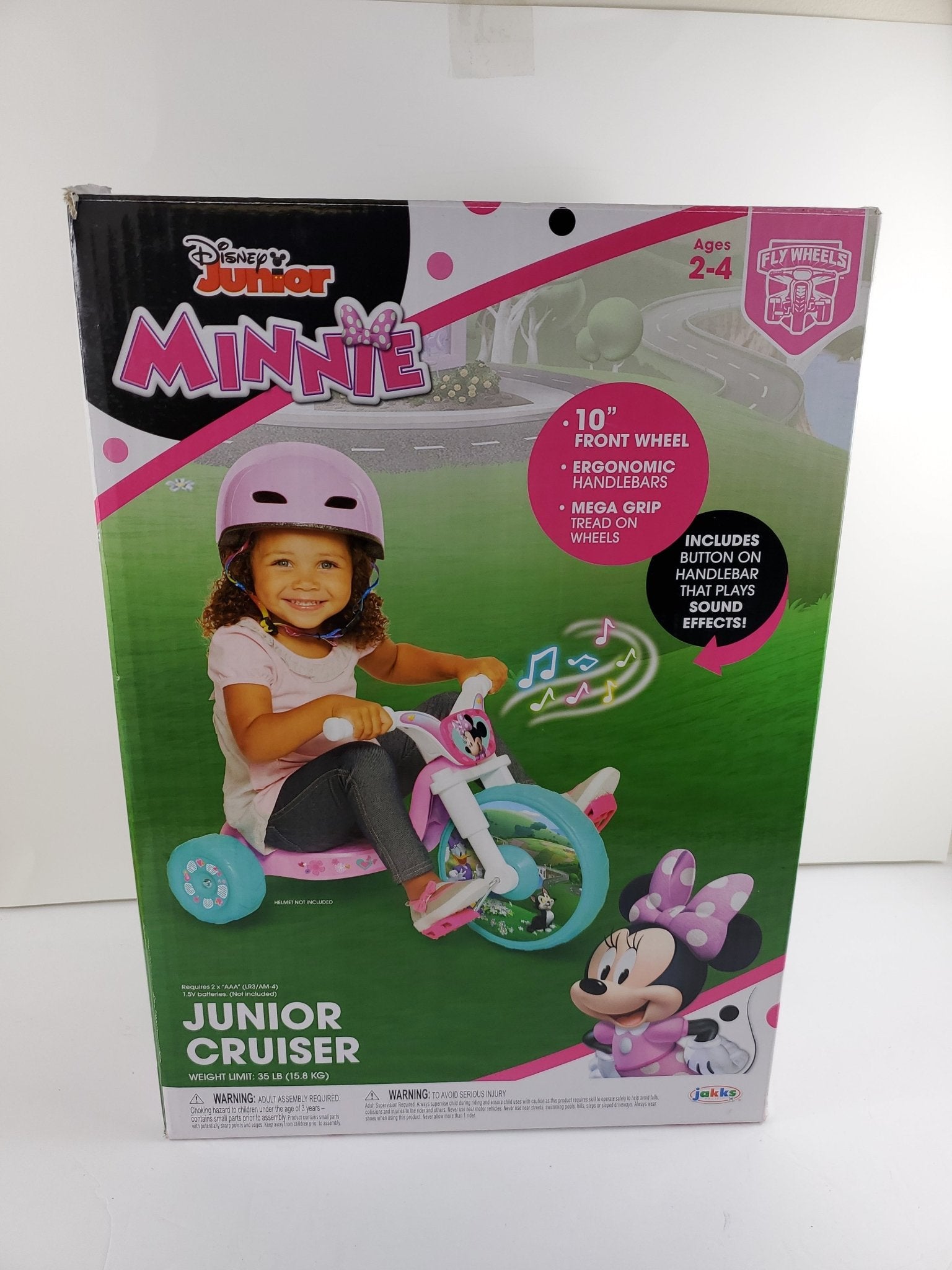 Disney Jr Minnie Mouse 10 Inch Fly Wheels Junior Trike - Bargainwizz