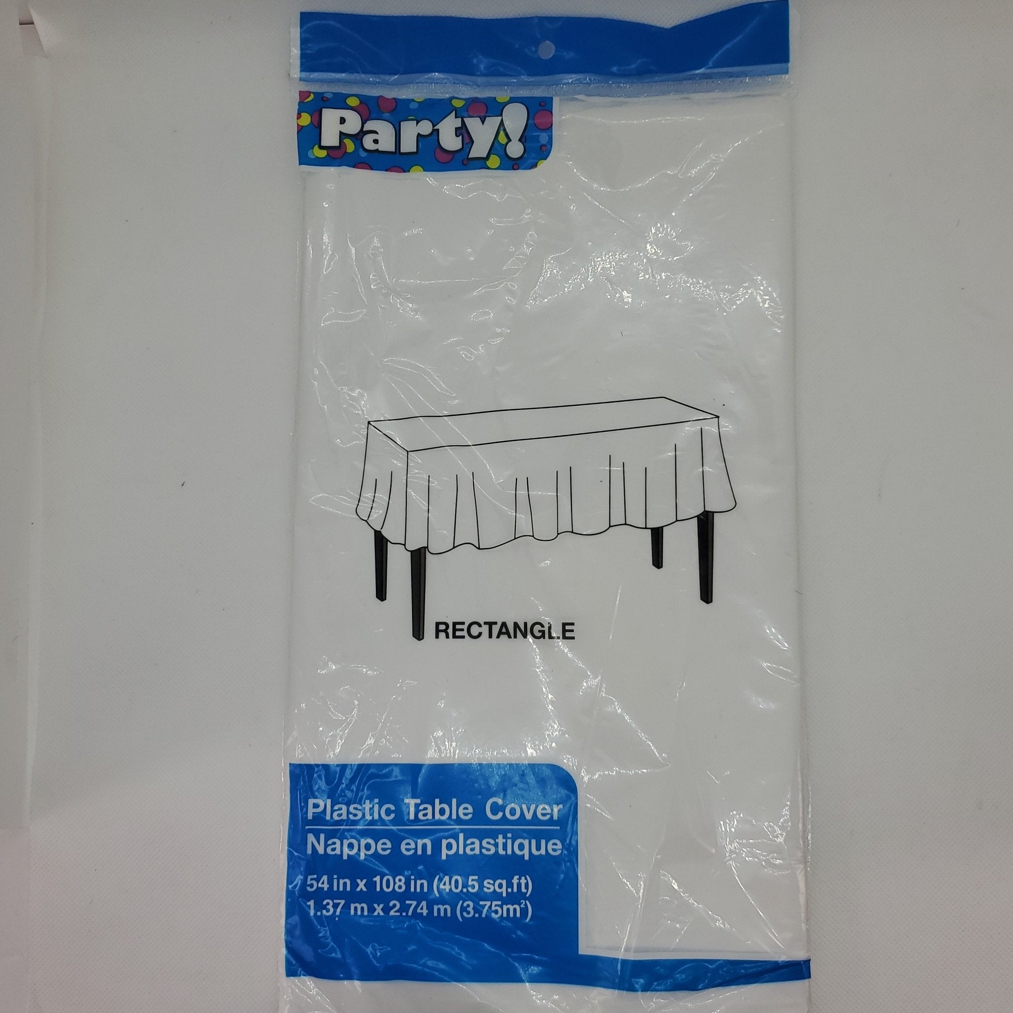 Disposable Party Table Cover - Plastic - Bargainwizz