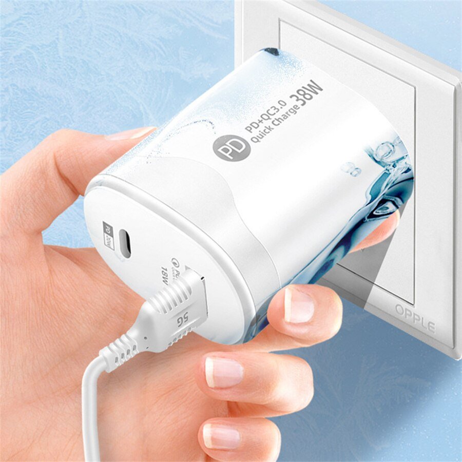 Dual Port Wall Charger PD20W - Bargainwizz