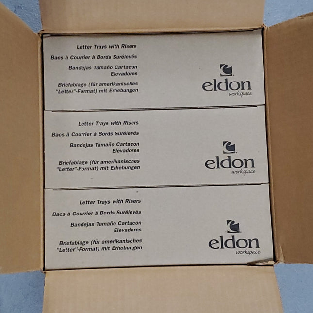 Eldon Letter Tray With Risers , 29448 - Bargainwizz