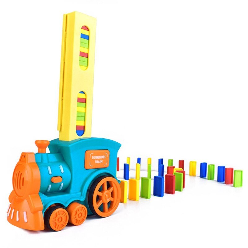 Electric Train Domino Block Toy - Bargainwizz