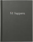 Fit Happens Book Bound Guided Journal Black- Fitlosophy