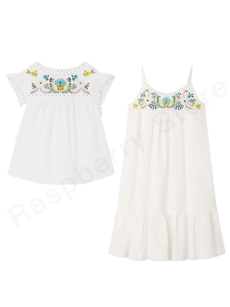 Floral embroidery dress - Bargainwizz