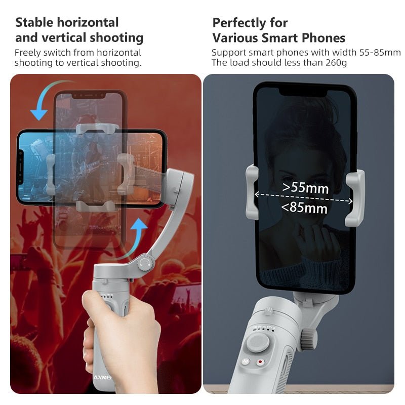 Foldable 3-Axis Smartphone Gimbal - Bargainwizz