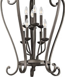 Foyer Cage Chandelier with 8 Lights - 23" Wide - Bargainwizz