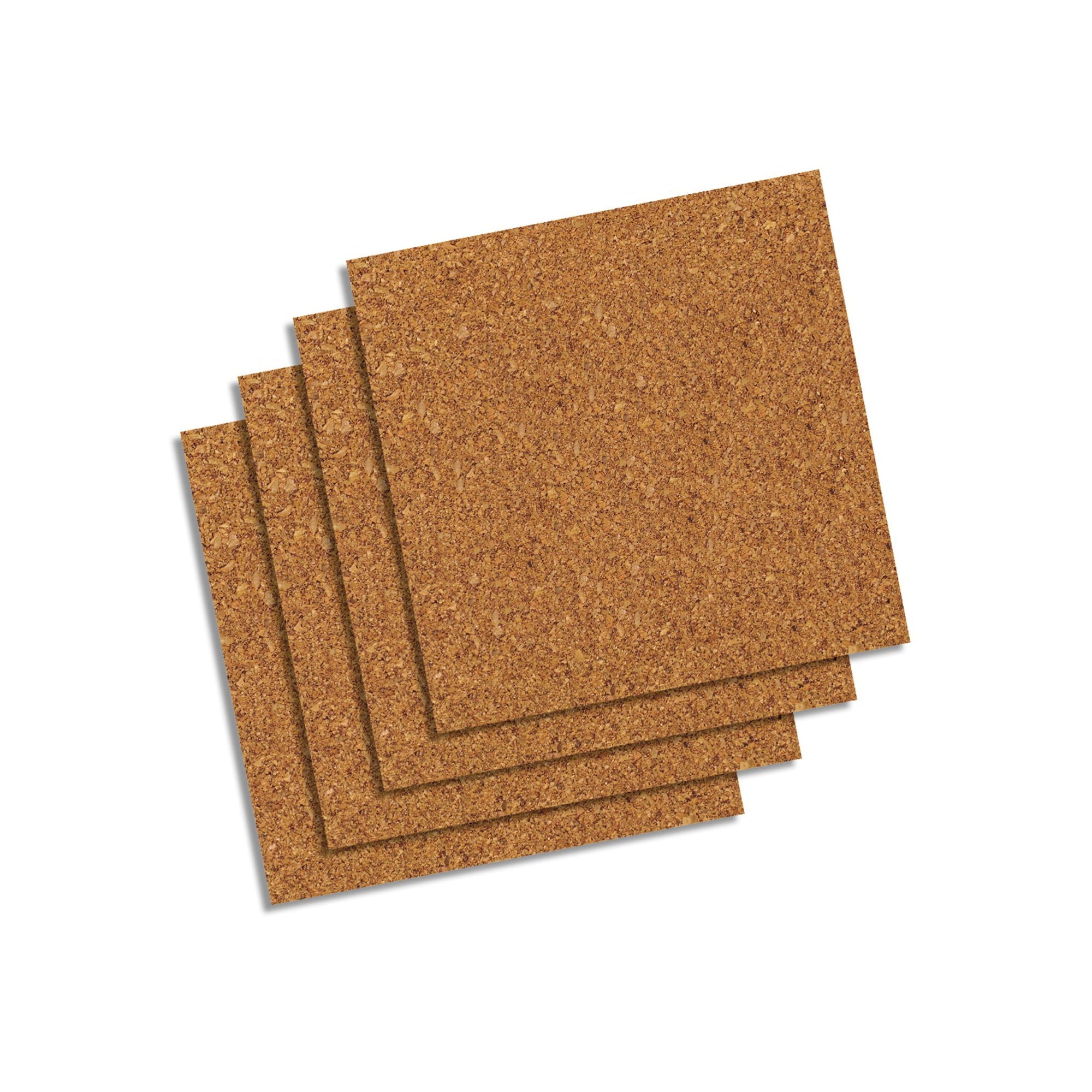 Frameless Natural Cork Tiles, 4-Pack - Bargainwizz