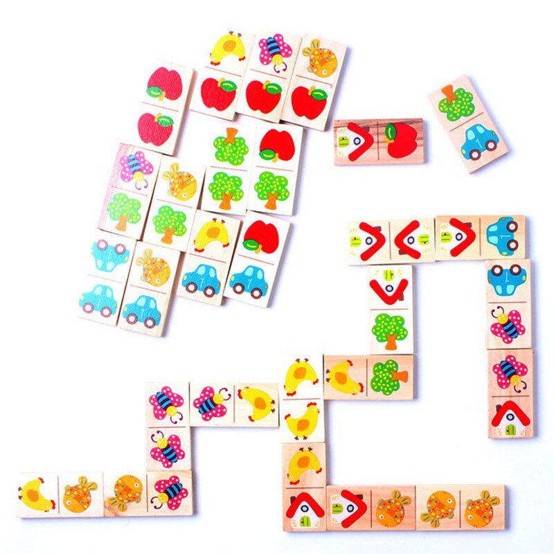 Fruit Animal Domino Puzzle Toy - Bargainwizz