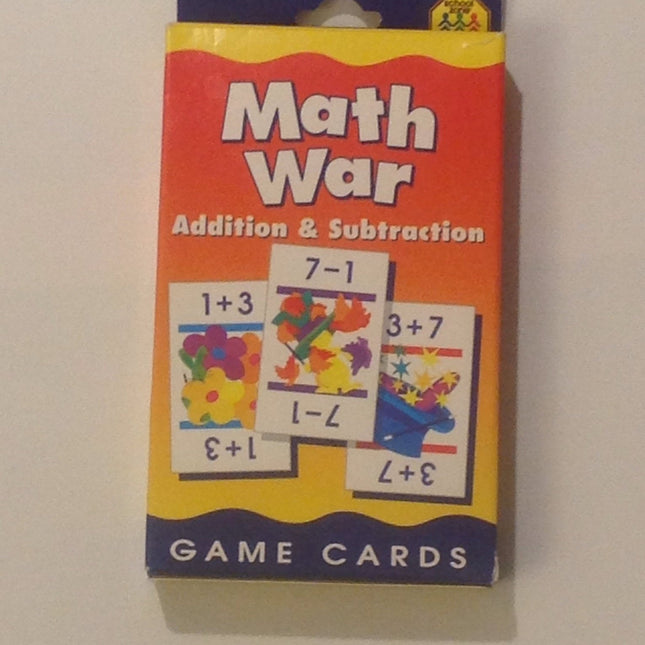 Game Cards Math War: Addition and Subtraction - Bargainwizz
