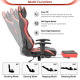 Gaming Chair with Footrest - Bargainwizz