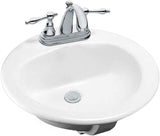 Glacier Bay Drop-In Bathroom Sink - Bargainwizz